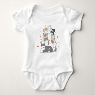 BODY PARA BEBÊ GRUPO DE GATOS   COMPRAR DE DESIGN DE AMANTES CAT 