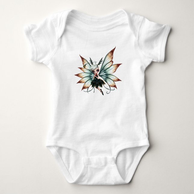 Body Para Bebê Guardiã Fada Fofa na Floresta Mágica (Frente)