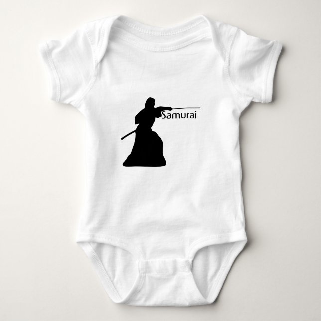 Body Para Bebê Guerreiro do samurai (Frente)