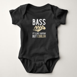 Body Para Bebê Guitar Lover   Bass É como violão, mas mais lega