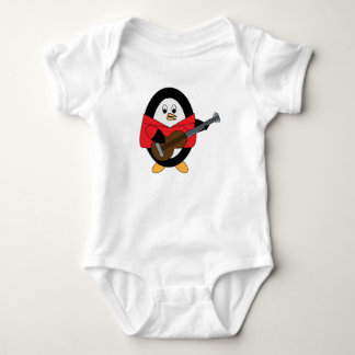 Body Para Bebê Guitar Penguin Cute Animal
