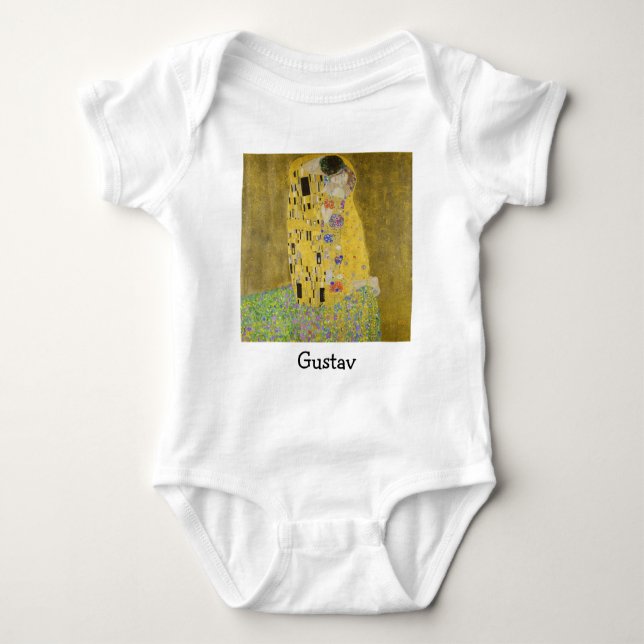 Body Para Bebê Gustav Klimt - O Beijo (Frente)