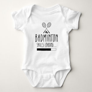 Body Para Bebê Habilidades de Badminton - Esporte com Raquete