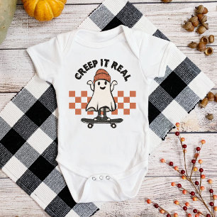 Body Para Bebê Halloween Creep It Real Fofo De Bebê Fantasma