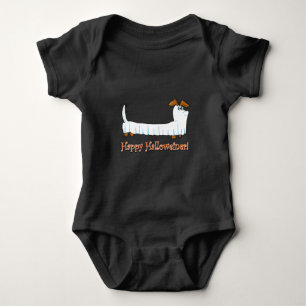 Body Para Bebê Halloween Dachshund