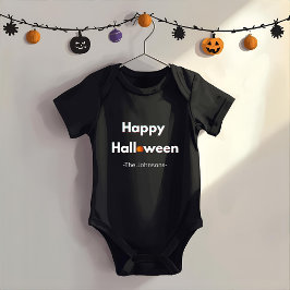 Body Para Bebê Halloween Moderno Minimalista - Personalizado