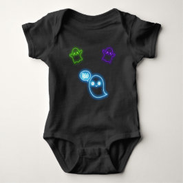 Body Para Bebê Halloween Neon Ghosts