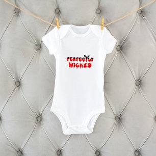 Body Para Bebê Halloween Perfeitamente Malvado Assustador