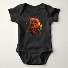 Body Para Bebê Halloween Pumpkin
