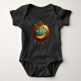 Body Para Bebê Halloween Pumpkin Vibes design T Shirt