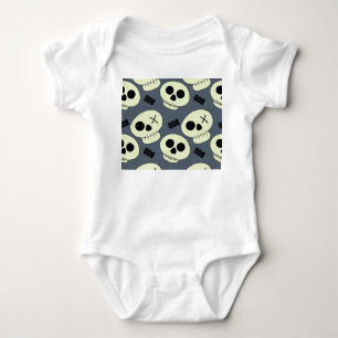 Body Para Bebê Halloween Skull, Design infantil.
