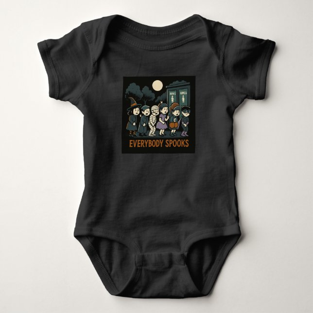 Body Para Bebê Halloween Spooks Baby (Frente)