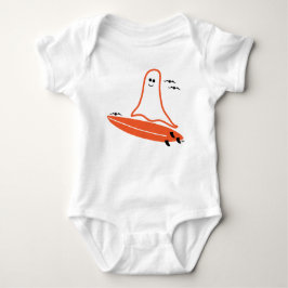 Body Para Bebê Halloween Surfer Ghost
