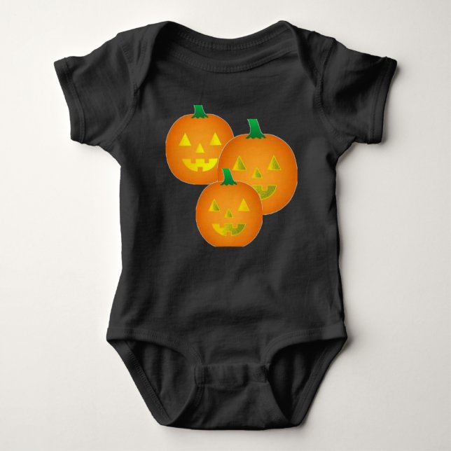 BODY PARA BEBÊ HALLOWET SHIRT COM PUMPKIN (Frente)