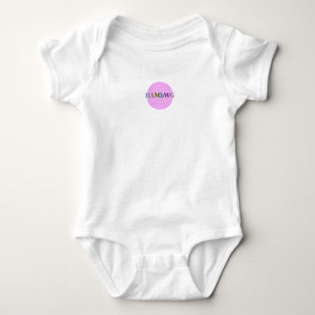 Body Para Bebê HAMbWG - Bebê Boho - Rosa claro (Frente)