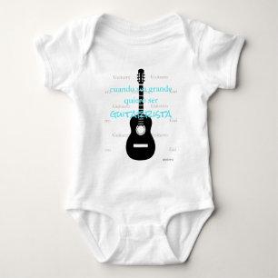 Body Para Bebê HAMbyWG - Romper, camiseta, Snap T - Tema de guit