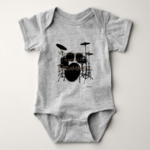 Body Para Bebê HAMbyWG - Romper, T-shirt, Snap T - Tema de Tambor