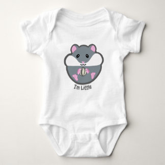Body Para Bebê Hamster baby outfit "I'm Little" Baby Bodysuit