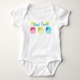 Body Para Bebê Hamster bonitos triplos de Kawaii feitos sob