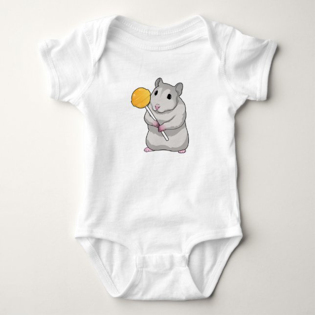 Body Para Bebê Hamster Lollipop (Frente)