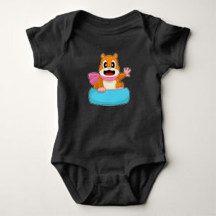 Body Para Bebê Hamster Snowboard Esportes de inverno