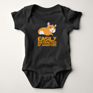 Body Para Bebê Hamsters - Facilmente Distraídos Por Hamsters