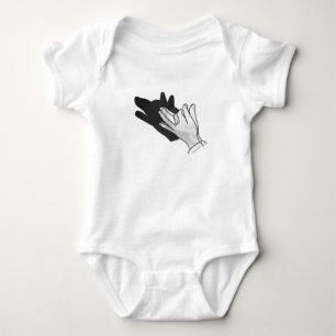 Body Para Bebê Hand Silhouette Wolf