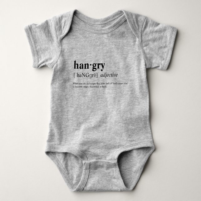Body Para Bebê Hangry (Frente)