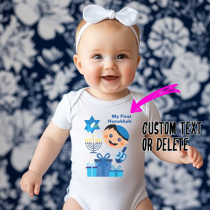 Body Para Bebê 👶 🍩 Hanukkah, 1rua do Baby - com o Sonho Fel