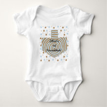 Hanukkah Baby Jersey Bodysuit personalizado.