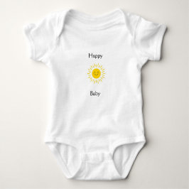Body Para Bebê Happy Baby Smiling Sun One Piece