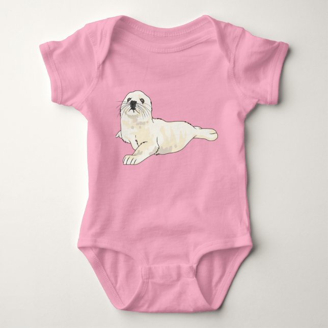 Body Para Bebê Harp Seal Pup (Frente)