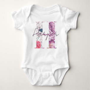 Body Para Bebê Harper Baby Name Reveit Vintage Floral Girl
