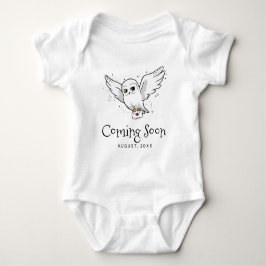 Body Para Bebê Harry Potter | Anúncio de Bebê Hedwig