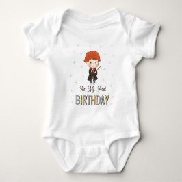 Body Para Bebê Harry Potter Chibi Ron Weasley Mago Aniversário