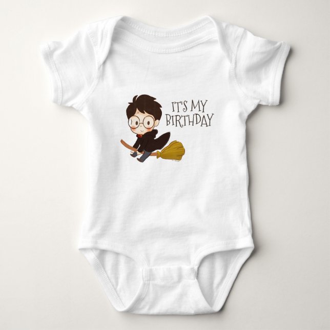Body Para Bebê HARRY POTTER™ e Hogwarts Aniversário (Frente)