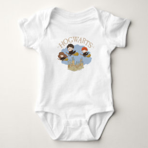 Body Para Bebê HARRY POTTER™, Hermione e Ron Voam Sobre HOGWARTS™