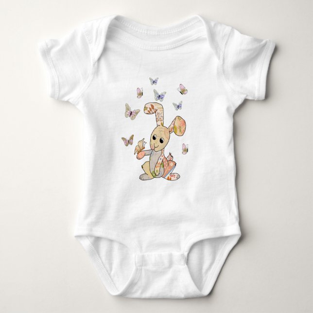 Body Para Bebê Hase und Schmetterlinge (Frente)