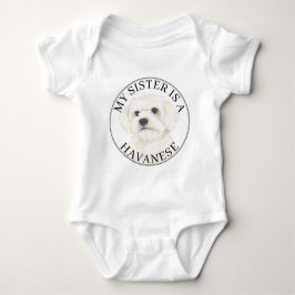 Body Para Bebê Havanese Big Sister