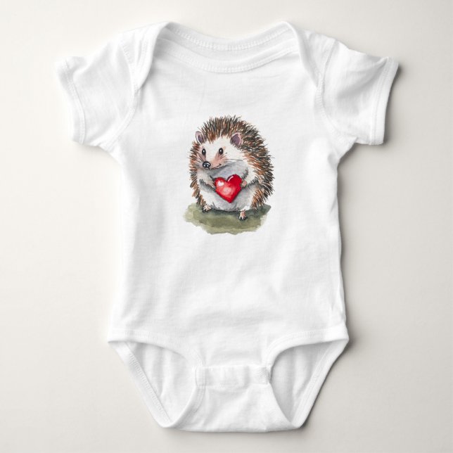 Body Para Bebê Hearty Hedgehog (Frente)