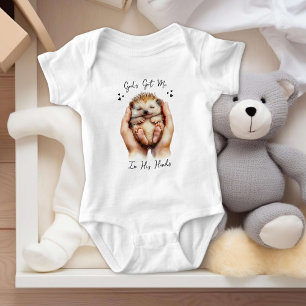 Body Para Bebê Hedgehog nas mãos de Deus, cristão