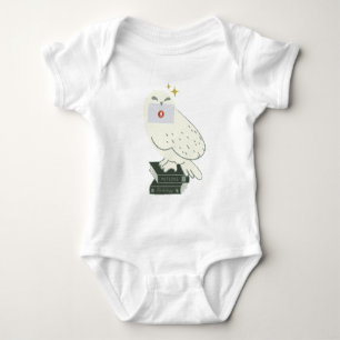 Body Para Bebê Hedwig Com Desenho Caprichoso de Carta