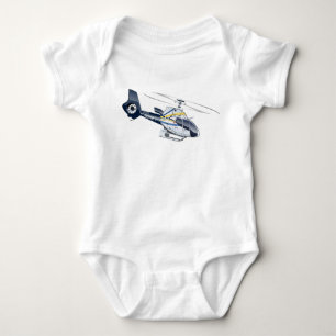Body Para Bebê Helicóptero de Desenho Animado