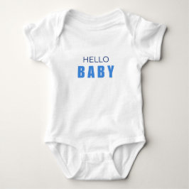 Body Para Bebê Hello Baby Minimal boy Bodysuit