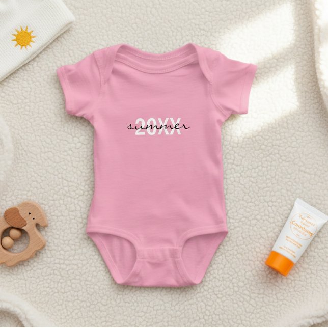 Body Para Bebê Hello Summer 2026 Personalized Bodysuit for Babies (Criador carregado)