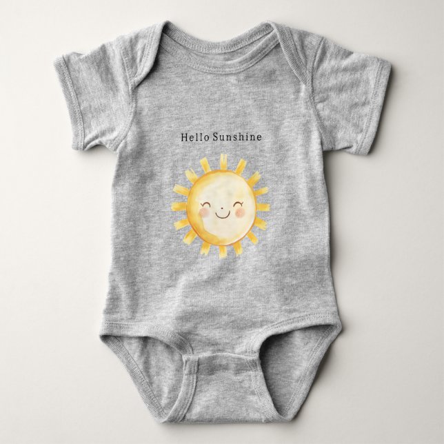 Body Para Bebê Hello Sunshine (Frente)