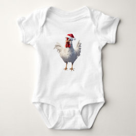 Body Para Bebê Hen de Natal, Papais noeis Hen, Holiday Hen, Xmas