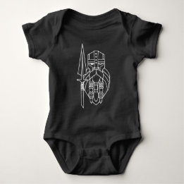 Body Para Bebê Hethen Norse Pagan Asatru Viking Odin Black