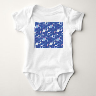 Body Para Bebê Hexágonos, triângulos: padrão de abstrato geométri