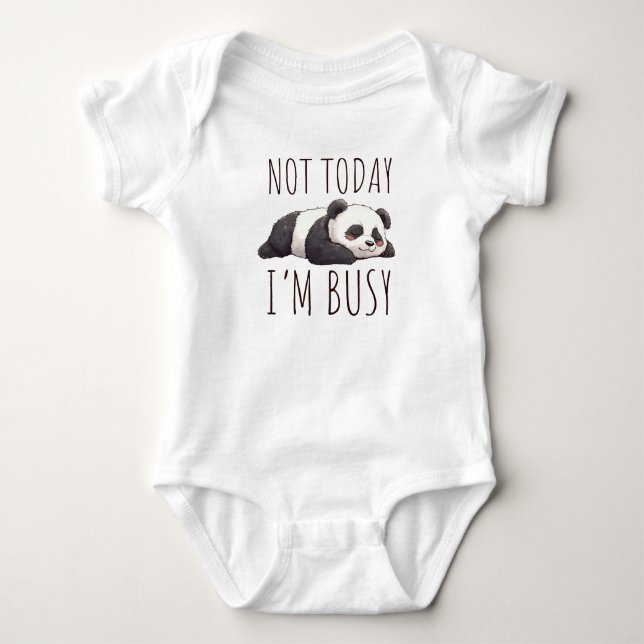 Body Para Bebê Hilarious Panda Message (Frente)